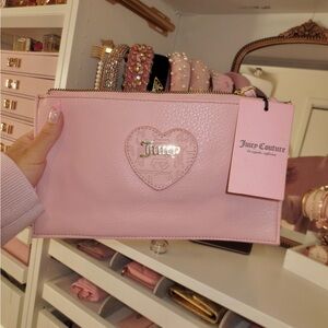 Juicy Couture Light Pink Heart Wristlet